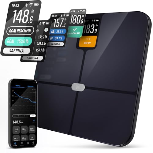 Greater Goods Smart Scale – Track Your Weight Loss Journey with Verified Accuracy & Smart Goal-Based Monitoring | Wi-Fi & ...
