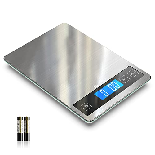 Nicewell Food Scale, 22lb Digital Kitchen Scale Weight Grams and oz for Cooking Baking, 1g/0.1oz Precise Graduation, Stain...