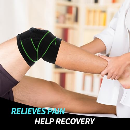 DOUFURT Knee Brace for Women & Men Meniscus Tear, Plus Size Knee Braces for Knee Pain Relief, Arthritis, Compression Knee ...