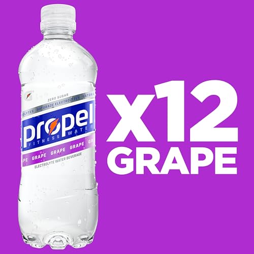 Propel Electrolyte Enhanced Water Sports Drink, Grape Flavored Water, Zero Calorie & Zero Sugar Hydration with Electrolyte...
