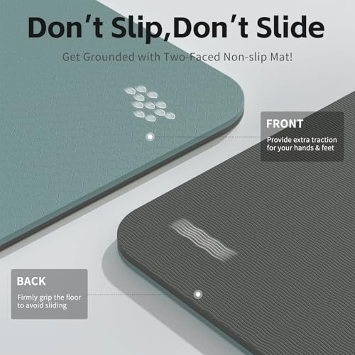 PAIDU Yoga Mat 8mm Super Thick TPE Fitness Mat | SGS Certified | Non-Slip, Odorless & Tear-Resistant | Unisex with Strap |...