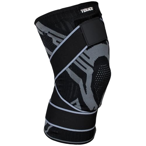 Tenace BJJ Knee Brace Grappling - Compression Knee Pad for Jiu Jitsu, MMA, Muay Thai, Wrestling, Judo - High Durability an...