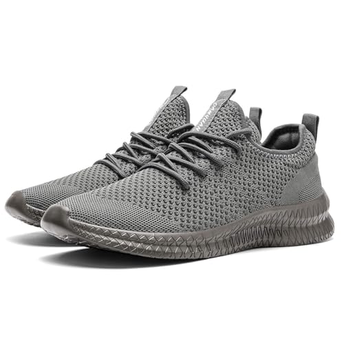FUJEAK Men Running Shoes Men Casual Breathable Walking Shoes Sport Athletic Sneakers Gym Tennis Slip On Comfortable Lightw...