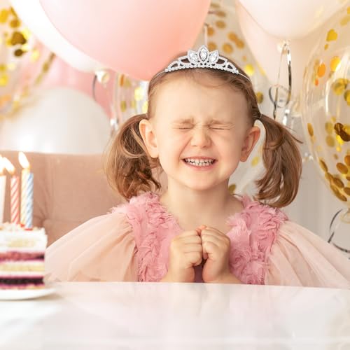 IGMaryBox Rhinestone Birthday Crown Glitter Birthday Sash Set Tiara Sparkling Banner Party Favors