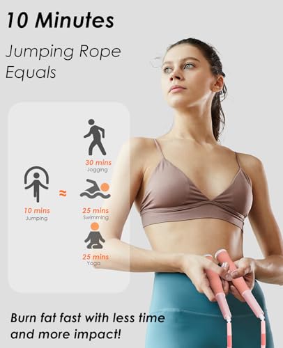 POCFOINY 2 Pack Beaded Jump Rope for Kids, Upgraded Segmented Jumping Rope for Workout, Adjustable Skipping Rope Speed Rop...