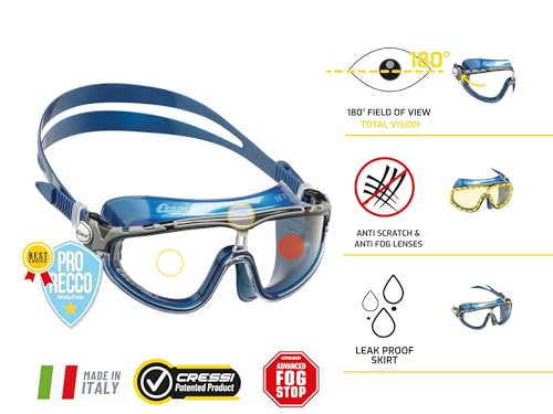 Cressi Skylight, Clear-White/Blue, Clear Lens