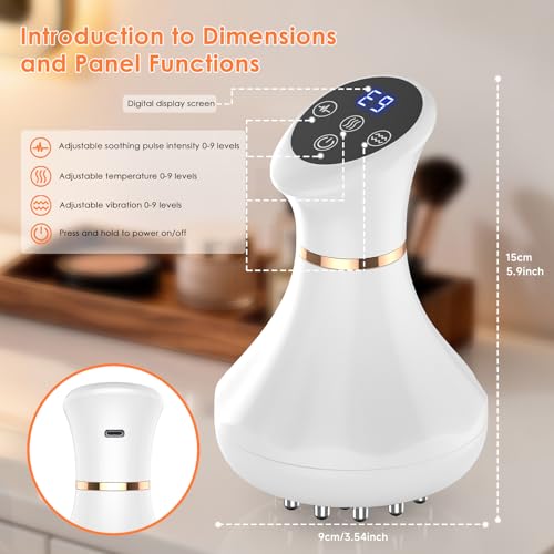 Body Sculpting Machine, Lymphatic Drainage Massager & Anti Cellulite Massage Tool, Helps Reduce Stretch Marks & Cellulite,...