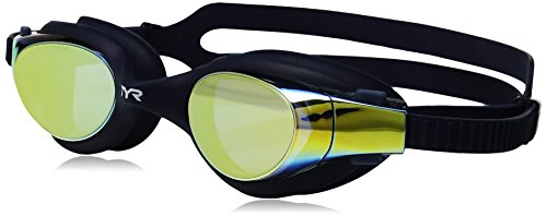 TYR Adult Vesi Mirrored and Non-Mirrored Swimming Goggles with Wide Peripheral Range, Anti Fog, No Leak, and Quick Adjust
