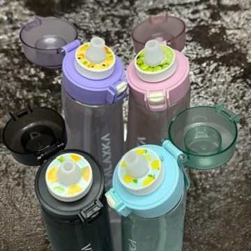 Air Water Bottle with Flavor Pods, 650ml, Workout Water Bottle, BPA Free Water Bottle, with 7 Water Bottle Flavor Pods, Sports Water Bottle Suitable for Outdoor sports, Gym, Gift (Blue, 650 ml)
