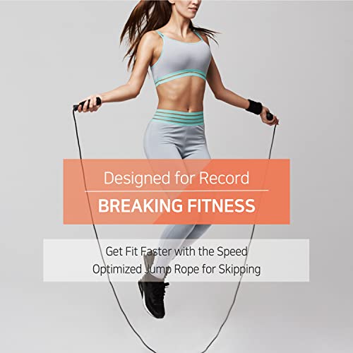 Exercise Jump Rope for Cardio, Boxing, CrossFit - Adjustable Skipping Rope for Men and Women, Lightweight, Tangle Free, Ma...