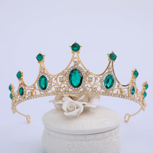 FORSEVEN Crystal Tiaras Birthday Crown for Women Wedding Rhinestones Princess Party Headbands Hair Accessories for Women H...