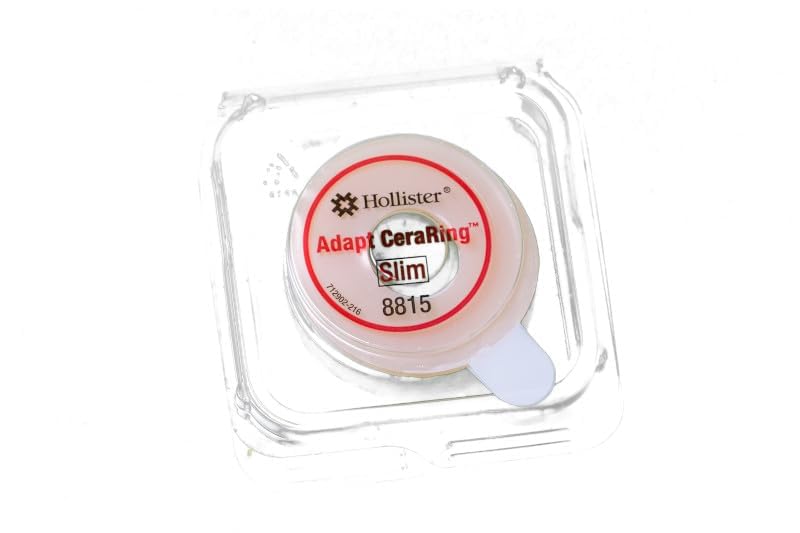 Hollister 8815 Adapt 2” Wide Flat Slim CeraRing Barrier Rings, 2” Thickness, 10 Pack – Ostomy Barrier Ring, Customizable Skin Barrer Ring