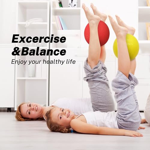 BallFUN Dodgeballs Playground Balls, Dodge Ball Set for Kids & Adults, Bouncing Kickballs Handball for Outdoor & Indoor Ga...