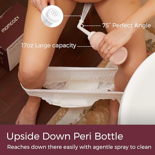 Momcozy Postpartum Recovery Essentials Kit, Labor Delivery Mom Care Kit, Self-Absorbent Disposable Underwear Nipple Nursin...