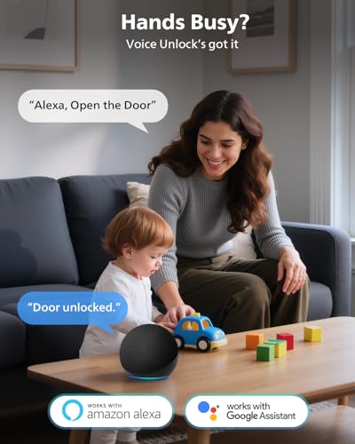 Philips Wi-Fi Smart Lock with Handles, WiFi Keyless Entry Front Door Lock Set, Keypad Deadbolt with Handle App Fingerprint...