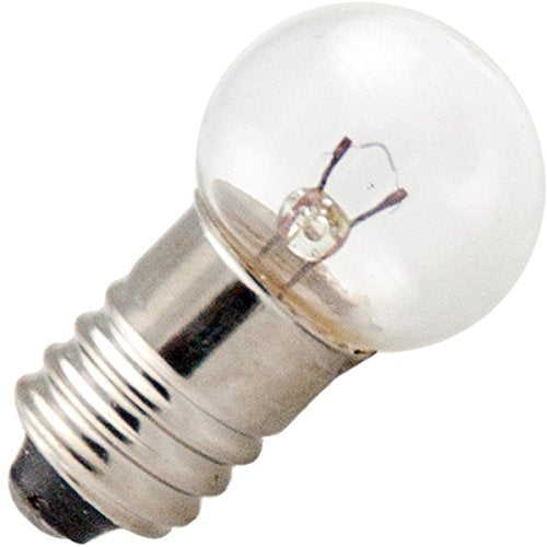 Cec Industries E10 Mini Screw Light Bulb, 4.9V, 0.3A, 1.4Cp, Model 27, Plastic Construction