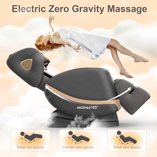 FURNIMAT 2025 Massage Chair Full Body, Zero Gravity Massage Chair with 10 Fix Rollers, Heating, Foot Massage, Auto Modes, ...