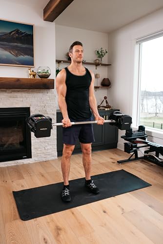 PowerBlock Pro Series Straight Bar – Compatible with PowerBlock Pro Series Adjustable Dumbbells, Weightlifting, Curling Ba...