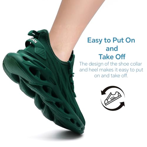 XKOWUO Workout Shoes for Women - Slip-On Tennis & Running Sneakers Lightweight Breathable Non-Slip Gym Training Shoes