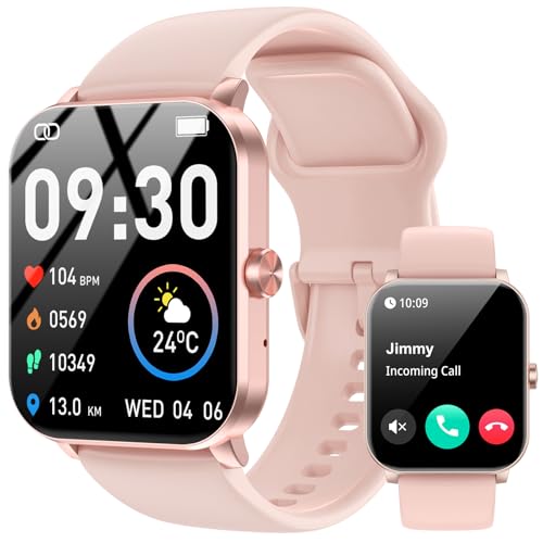 Smart Watch, 1.85" HD Smartwatch for Men Women (Answer/Make Calls), Fitness Watch with Heart Rate/Sleep/IP68 Waterproof/12...