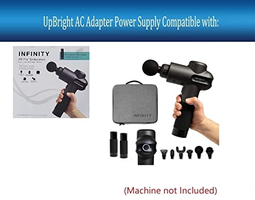 UpBright 26V AC/DC Adapter Compatible with Infinity PR Pro Endurance 12MG021131 Wireless Percussion Massage Device Deep Ti...