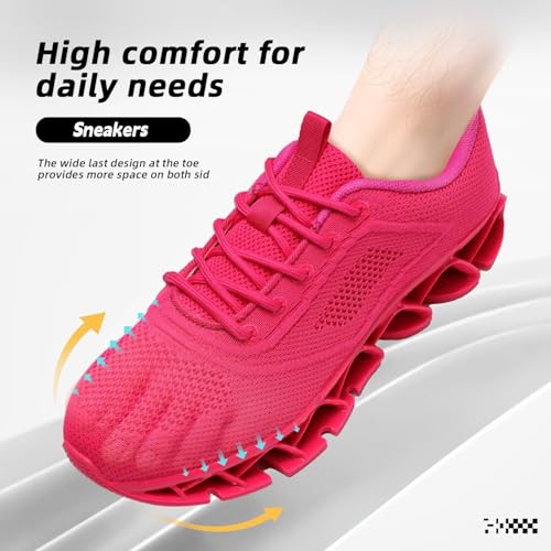 Womens Walking Shoes Fashion Running Tennis Blade Sneakers Mesh Breathable Athletic Sport Gym