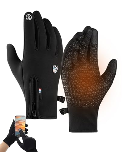 Boolex Winter Gloves, Sport Gloves with Touchscreen Fingers, Waterproof, Windproof, Anti-Slip for Women & Men
