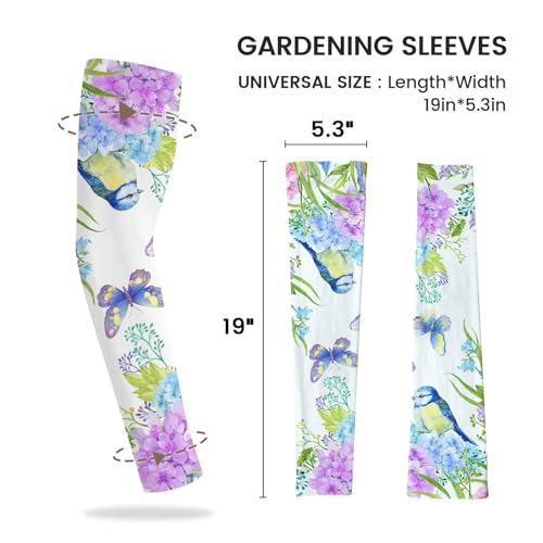 YPHCDO Gardening Sleeves Farm Sun Protection Arm Cooling Sleeves Thorn Proof Garden for Women Men with Thumb Hole