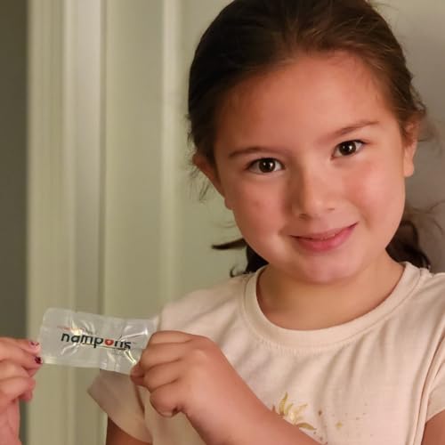 Nampons Kids Nosebleed Stoppers - 12 Easy to Use Nose Bleed Stopper Plugs Kit for Kids. Trusted by Pediatricians. Hypoallergenic Clotting Agent Stops Nosebleeds Fast On Contact. Safe and Pain-Free