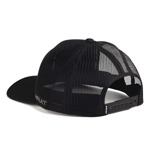 ARIAT Men's Metal Shield Trucker Cap with Snapback Closure