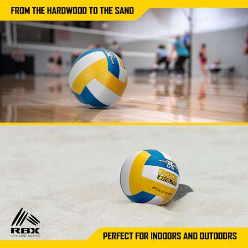 RBX Elite Performance Volleyball, Official Size 5, Soft Touch Cover, All Weather, Indoor/Outdoor