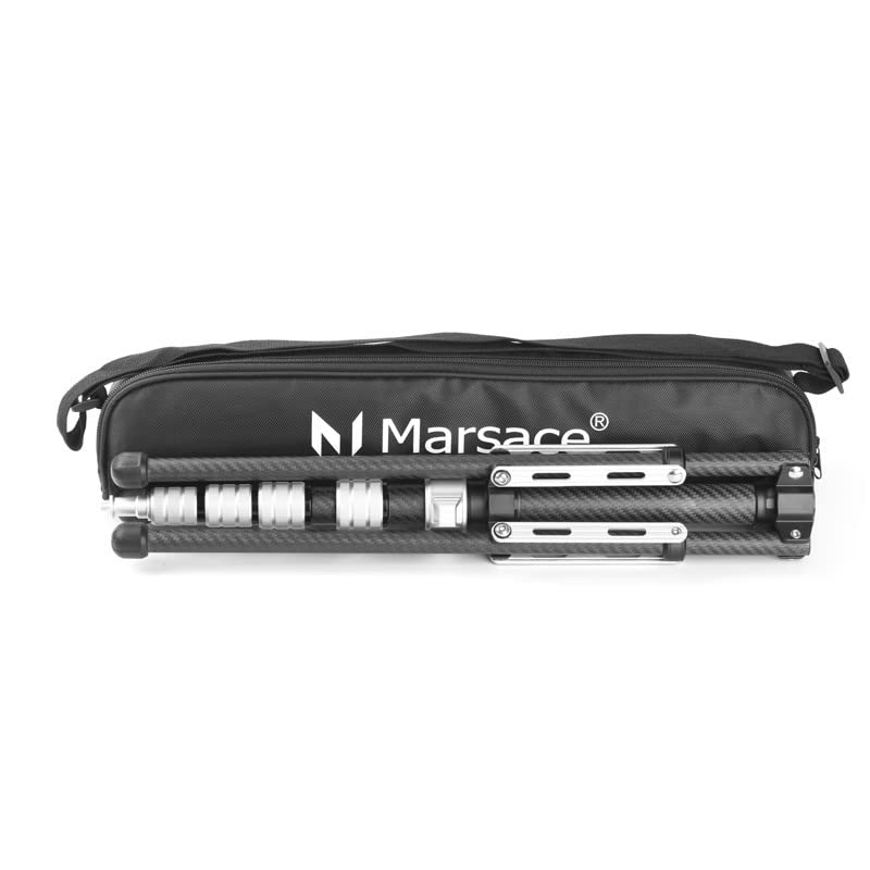 Marsace MF-01 Carbon Fiber Light Stand Base Extendable Lamp Holder Portable Outdoor Travel Camera Studio Tripod