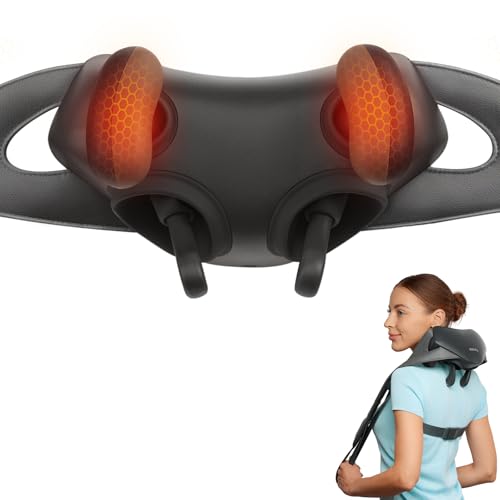 Etekcity FSA Eligible Cordless Neck Massager for Pain Relief Deep Tissue, Shiatsu Shoulder Massager with Heat, Massage Too...