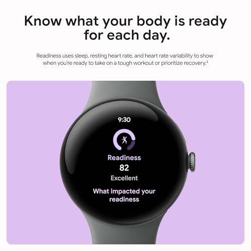 Google Pixel Watch 3 (45mm) 2024 Model Android Smartwatch, Heart Rate Tracking, Fitbit Advanced Running, Fitness Insights,...