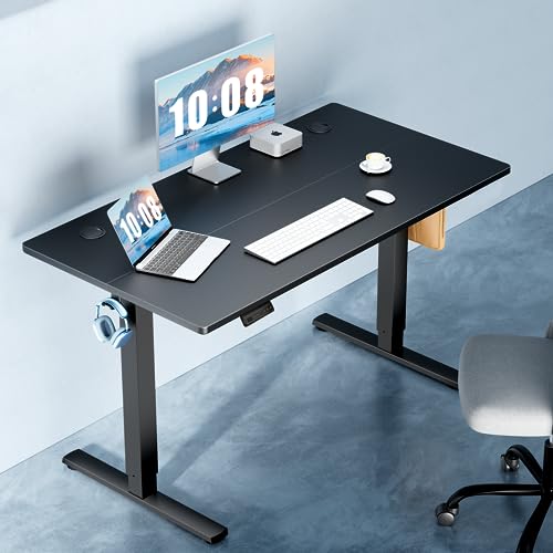 DUMOS 40 Inch Electric Standing Desk Height Adjustable, Sit to Stand Up Computer Workstations Work PC Table Home Office St...