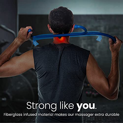 LiBa Back and Neck Massager - Trigger Point Massage Tools for Pain Relief and Manual Massage Hook Therapy Handheld Back Ne...