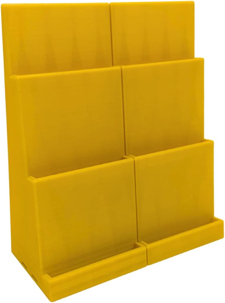 Magnetic Card Holder Stadium Displays - Yellow (2 Pack), Compatible with Ultra Pro Protectors - Trading Card Holder - Card Stand - Sports Card Display