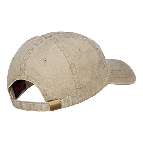 e4Hats.com Thin Green Line Silver USA Flag Embroidered Washed Cap