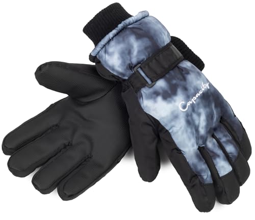 HinyBoeh Women's Winter-Ski-Gloves Thermal Cold-Weather-Gloves,Warm Windproof Gradient Touchscreen Glove