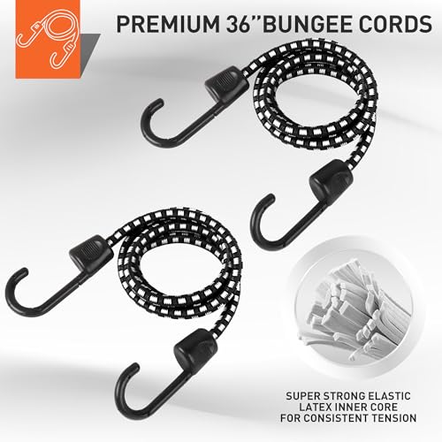 HORUSDY Ratchet Straps, 2,200 LB Break Strength, 4-Pack 15FT Ratchet Tie Down Straps Set for Motorcycle Straps Tie Downs, ...