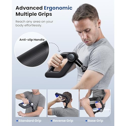 BOB AND BRAD D5 Pro Massage Gun with 13mm Amplitude, FSA-HSA Eligible, Professional Deep Tissue Percussion Massage Gun, Er...