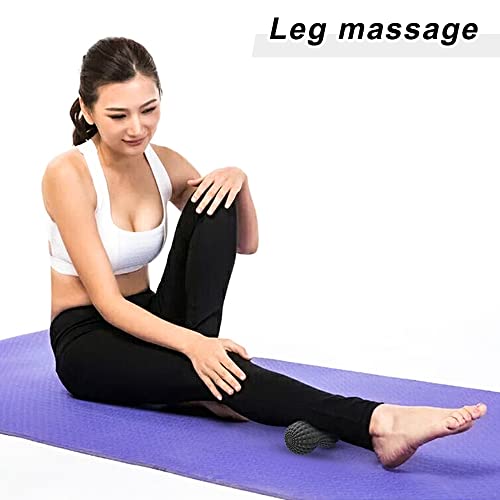 SELEWARE Peanut Massage Ball, Peanut Double Lacrosse Massage Roller Ball for Back Neck Shoulder Spine Legs HIPS, Deep Tiss...