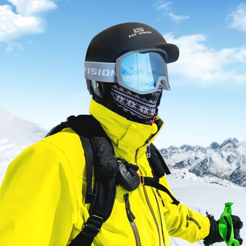 EXP VISION Ski/Snowboard Goggles, Anti-Fog Snow Goggles for Men & Women - Perfect for Skiing, Snowboarding & Winter Sports