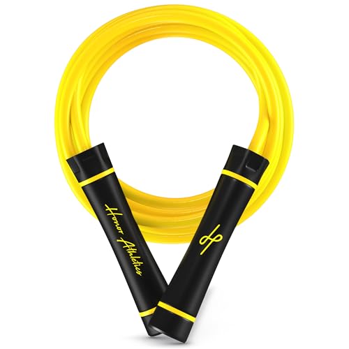 Honor Athletics 3.0 Muay Thai Style Weighted Jump Rope/Crafted for High-Intensity Training/Muay Thai & MMA - Lasting PVC J...