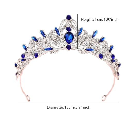 Rannyrena Silver Crystal Tiaras and Crowns for Women Sparkling Rhinestone Queen Crowns Princess Birthday Wedding Bridal Ha...