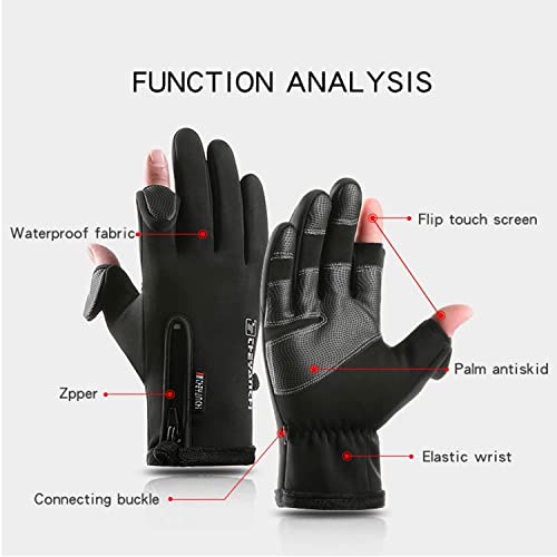 Nonazippy, Mens Winter Gloves Touchscreen Winter Running Gloves Hiking Gloves Cycling Gloves for Men for Cold WeatherandSport
