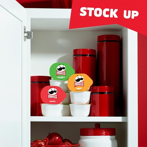 Pringles Potato Crisps Chips, Lunch Snacks, Snack Cups, Variety Pack, 12.9oz Box (18 Cups)