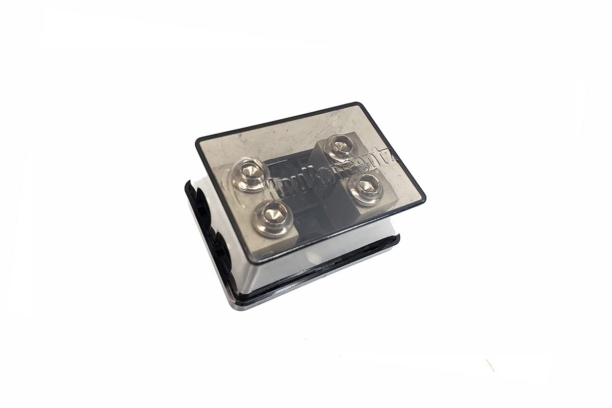 Knukonceptz Bassik 4 And 8 Gauge 2 Way Fuse Distribution Block W/ 100A Fuses