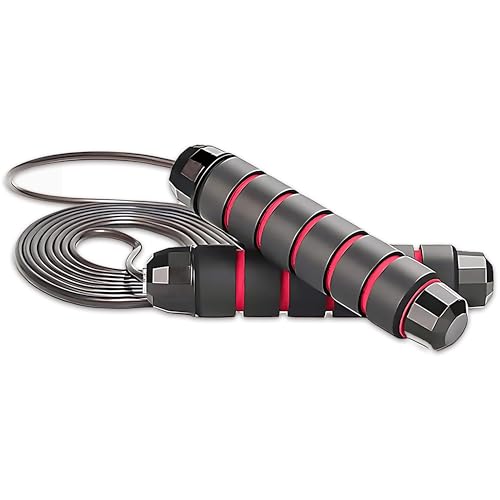 Jump Rope – Speed Jump Rope with Ball Bearings and Adjustable Cable – Jumping Cable for Men, Women, Kids – Ideal for Box, ...