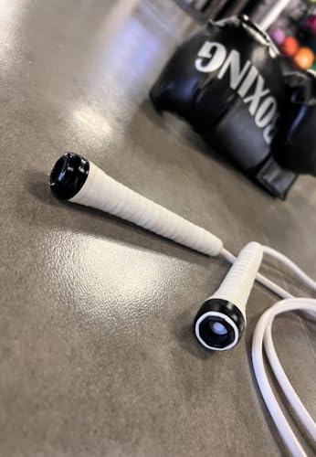 IDOU Boxing Jump Rope - Tangle-Free, 16% Heavier than Regular PVC Ropes, Adjustable Length, Hand-Wrapped Anti-Slip Grip Ba...
